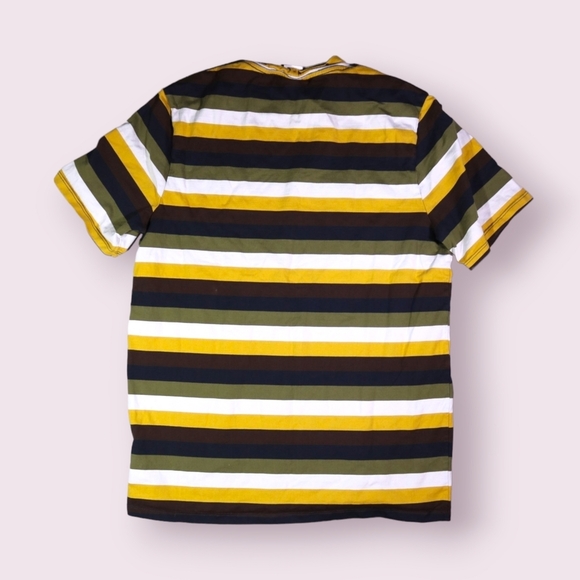 Vintage Guess Jeans USA Striped T-Shirt Men's S Multi-Color Made In USA Y2K - Picture 4 of 4